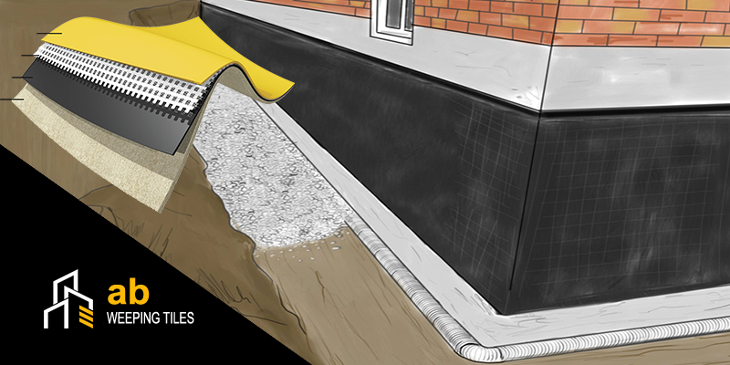 waterproofing system provides waterproofing protection for any structural below-grade concrete surface