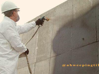 How do you waterproof a concrete foundation wall?
