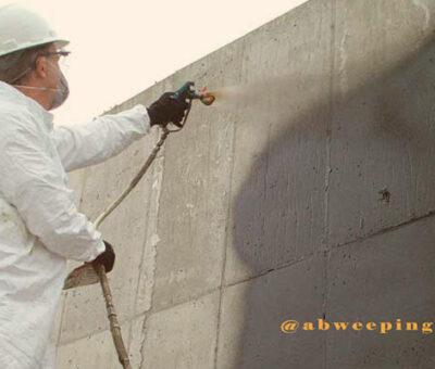 How do you waterproof a concrete foundation wall?