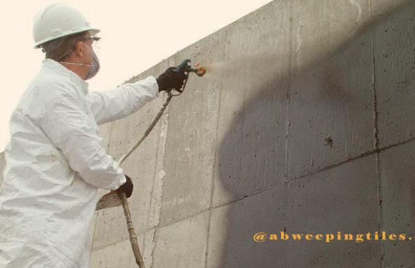 How do you waterproof a concrete foundation wall?